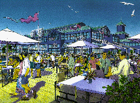 Commercial waterfront village